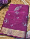 Elegant Chinon Saree with Soft Flow & Rich Finish