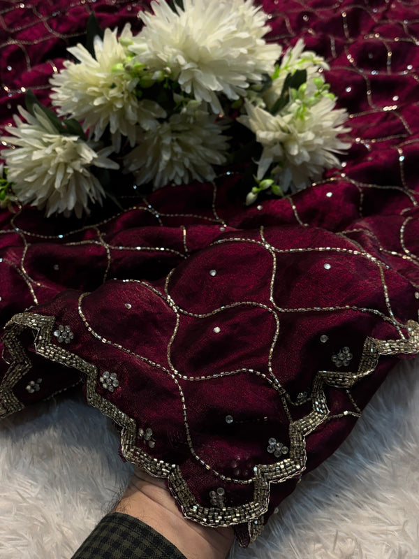 Elegant Frendy Silk Saree with Designer Blouse – Premium Party Wear
