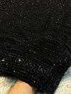 Black Elegant Georgette Saree with Stylish Drape
