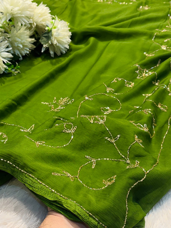 Designer Chiffon Saree – Soft, Flowing & Elegant Ethnic Wear