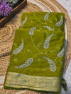 Elegant Chinon Saree with Soft Flow & Rich Finish