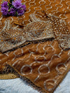 Elegant Net Saree with Designer Ready-Made Blouse