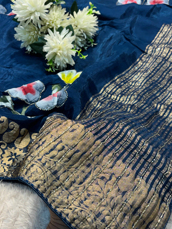 H.O Silk Saree with Elegant Design – Premium Party Wear Collection