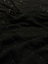 Black Elegant Georgette Saree with Stylish Drape