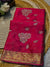 Premium Chinon Saree with Elegant Designer Work & Matching Blouse