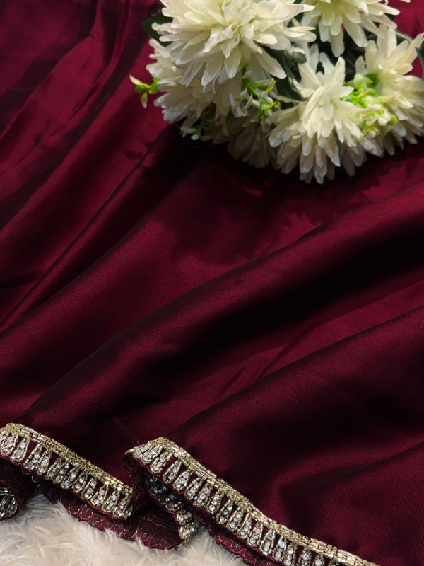Rangoli Silk Saree – Elegant Designer Party Wear Saree with Rich Texture