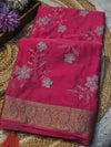 Elegant Chinon Saree with Soft Flow & Rich Finish