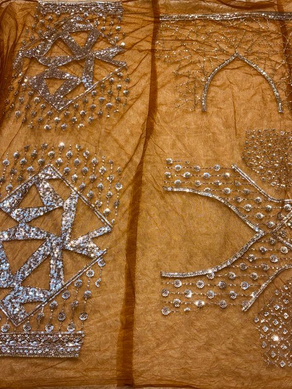 Elegant Net Saree with Heavy Designer Blouse