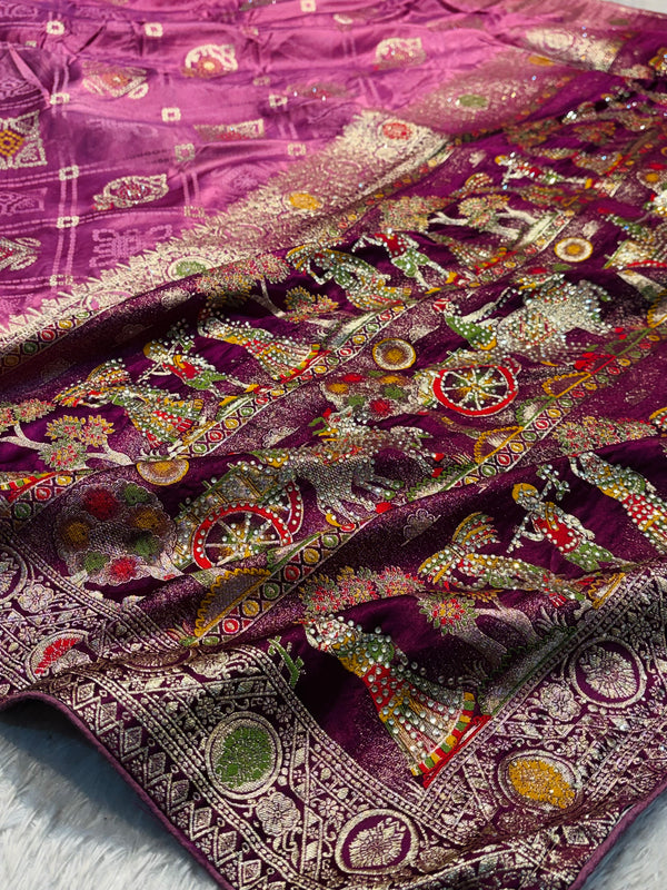 Elegant Dola Silk Saree with Rich Finish – Soft, Lightweight & Party Wear Ready