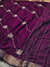 Premium Chinon Silk Saree with Elegant Design & Matching Blouse Piece