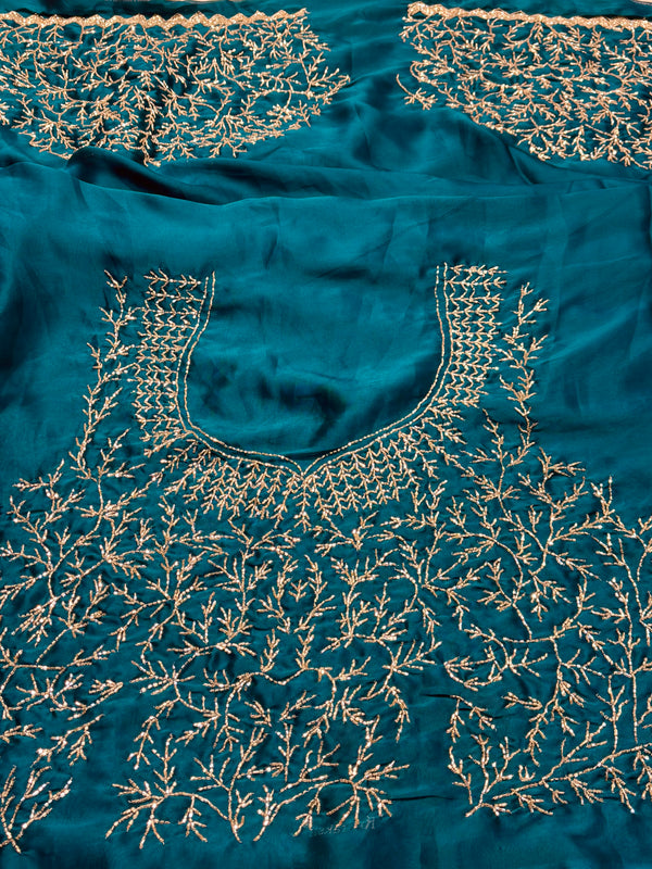 Elegant Rangoli Silk Saree with Designer Blouse – Soft, Lightweight & Party Wear Collection