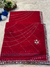 Exclusive Net Saree with Intricate Handwork Design