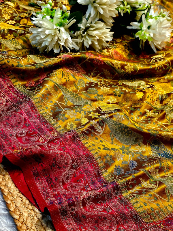 Affordable Silk Saree with Beautiful Border & Blouse Piece