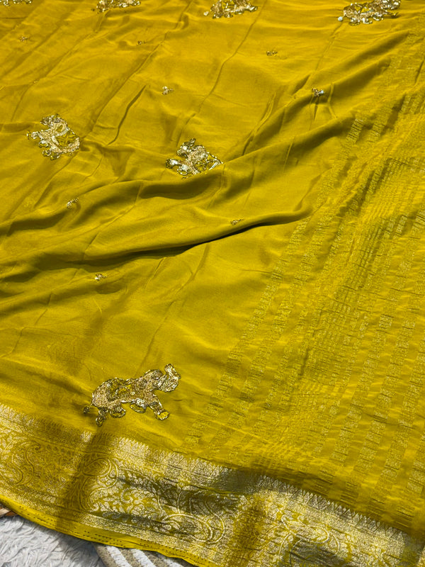 Elegant Chiffon Saree with Designer Work – Lightweight & Party Wear Collection