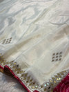 Elegant White Silk Saree – Timeless Grace & Sophisticated Look