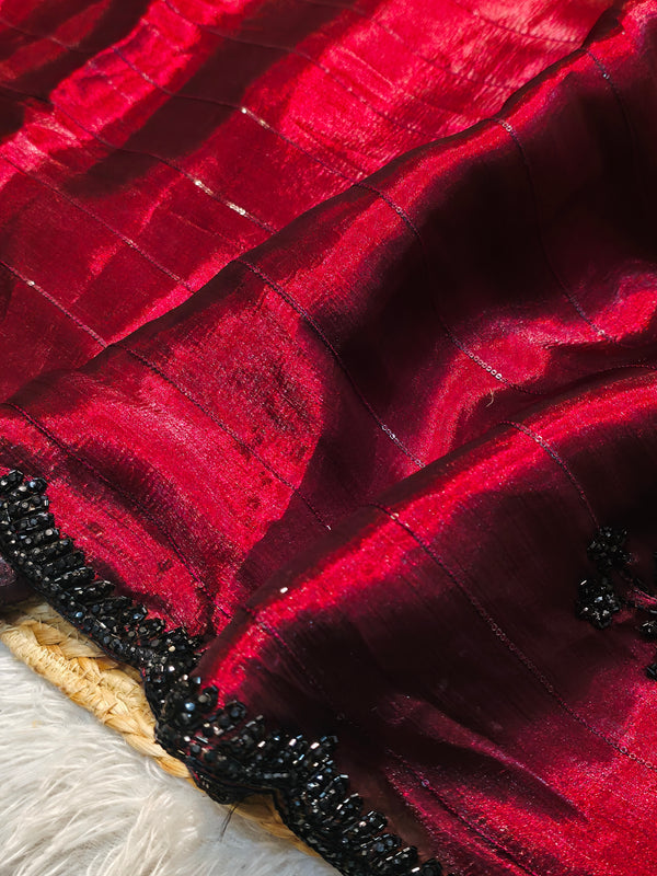 Elegant Designer Saree with Premium Work & Blouse Piece