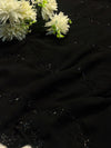 Elegant Black Georgette Saree with Designer Blouse – Party Wear Collection