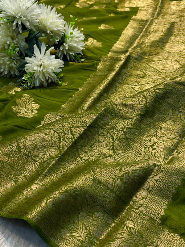 Luxury Soft Chiffon Saree with Modern Design