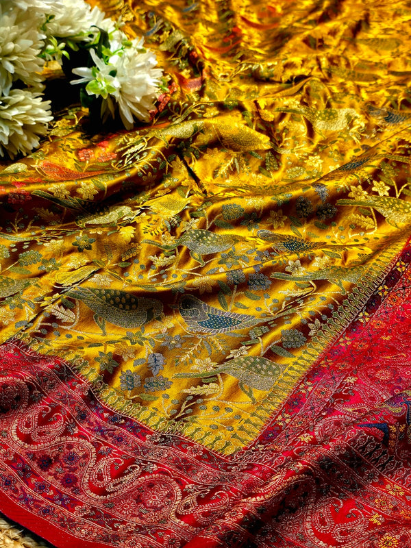 Affordable Silk Saree with Beautiful Border & Blouse Piece