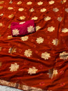 Bandhej Boota Chiffon Saree
