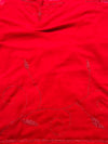 Elegant Red Embroidered Georgette Saree With Matching Blouse Piece