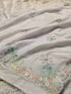 Elegant Chiffon Saree with Soft Flowing Fabric &Blouse Piece