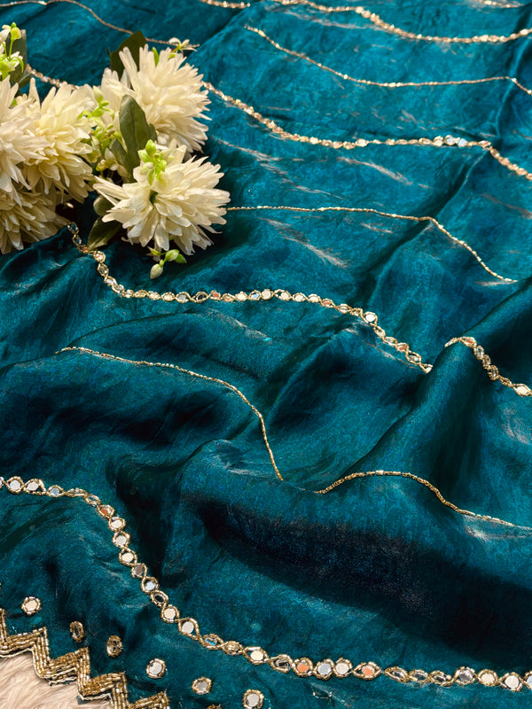 Frendy Silk Saree with Designer Blouse – Soft & Elegant Party Wear