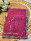 Premium Party Wear Net Saree with Heavy Work