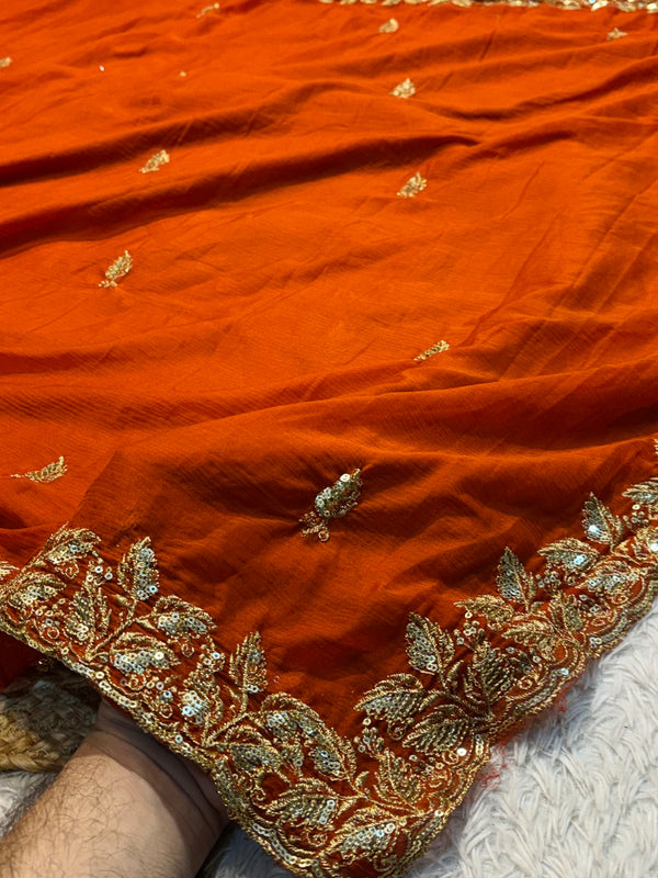 Semi Chiffon Saree with Elegant Look