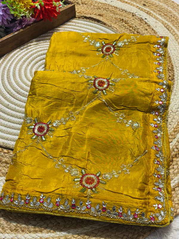 Elegant H.O. Silk Saree with Designer Pattern