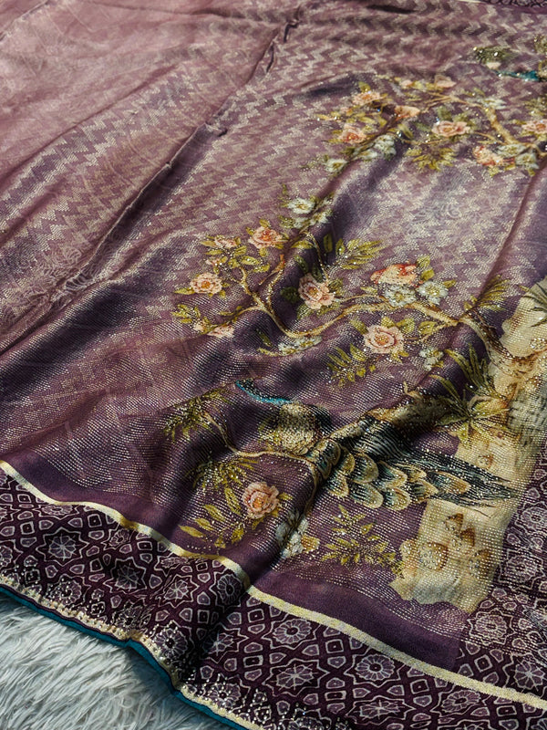 Elegant Crab Silk Saree with Rich Texture & Premium Finish