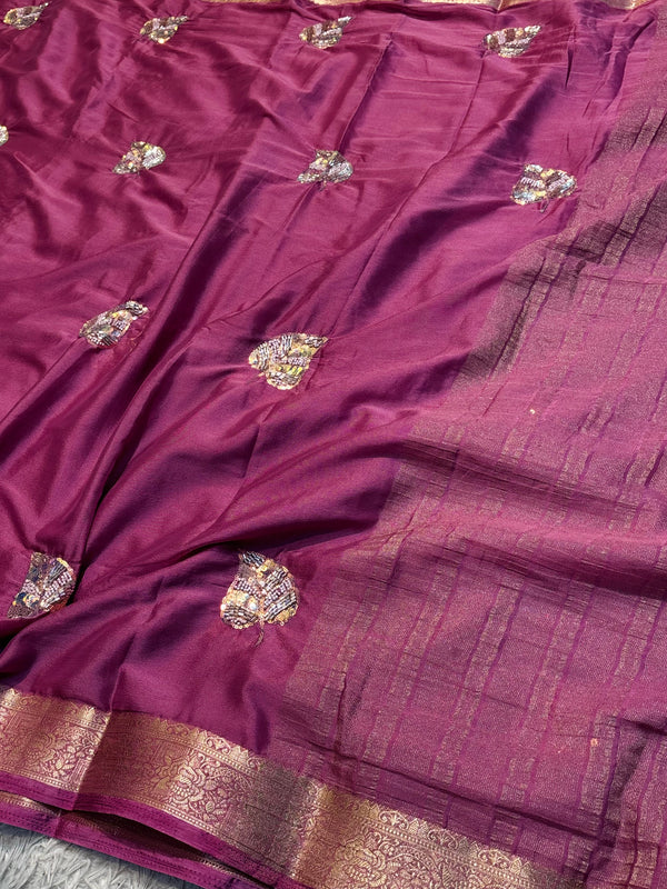 Elegant Designer Chiffon Saree with Premium Blouse Piece