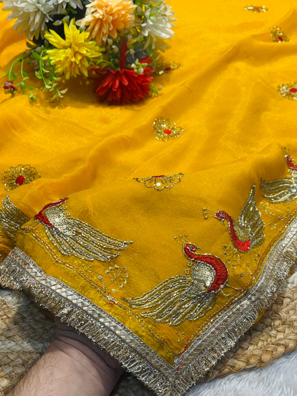 Soft Flowy Chiffon Saree for Daily & Party Wear