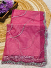 Premium Party Wear Net Saree with Heavy Work