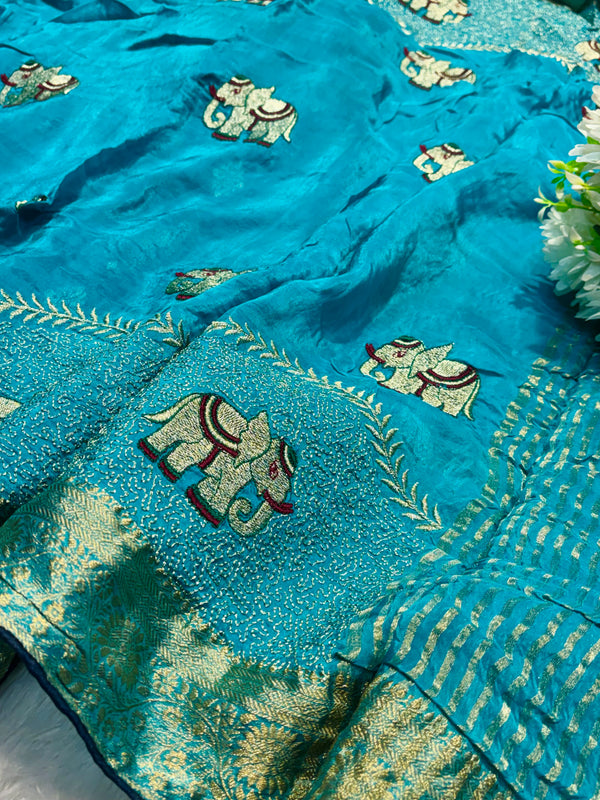 Elegant H.O Silk Saree with Traditional Look