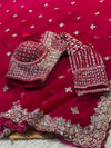 Elegant Net Saree with Ready-Made Blouse