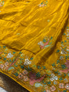 Premium H.O. Silk Saree with Elegant Handwork