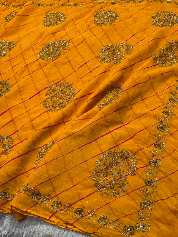 Semi Chiffon Saree with Elegant Flow & Lightweight Comfort