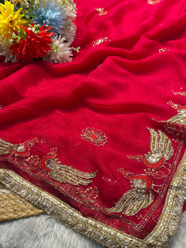 Soft Flowy Chiffon Saree for Daily & Party Wear