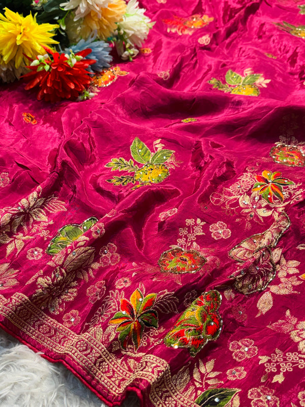 Exclusive Designer Silk Saree with Detailed Pallu & Modern Traditional Fusion Style