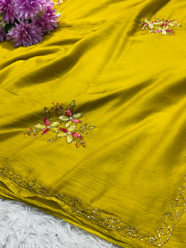 Premium Chiffon Saree – Soft, Stylish & Comfortable Ethnic Wear
