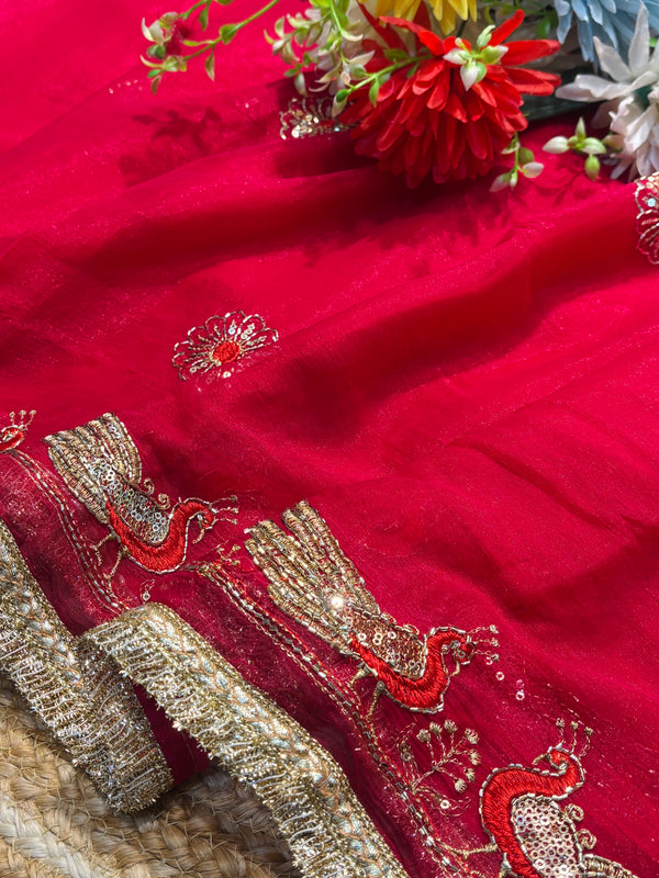 Soft Flowy Chiffon Saree for Daily & Party Wear