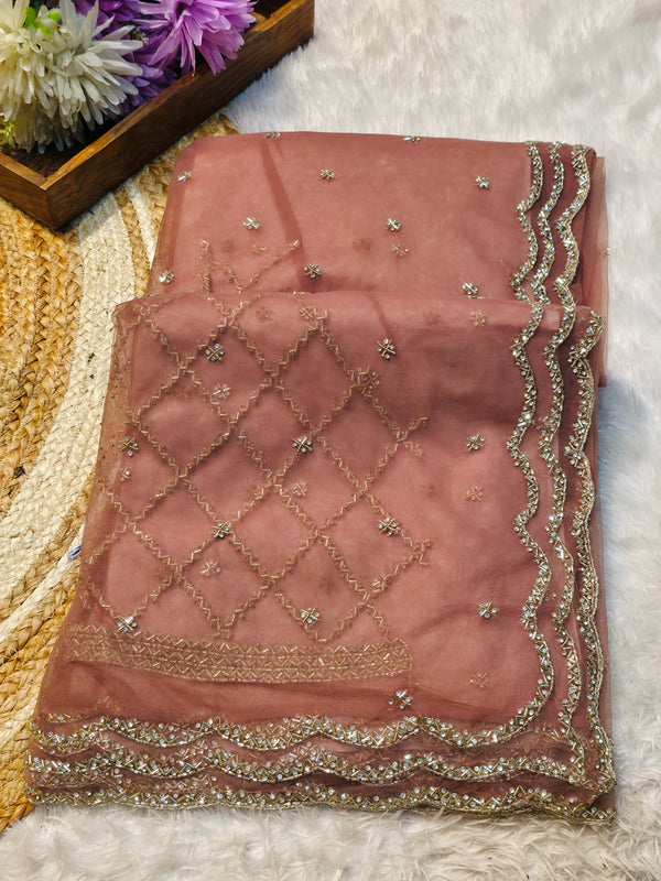 Premium Soft Net Saree with Heavy Sequence Work & Designer Blouse