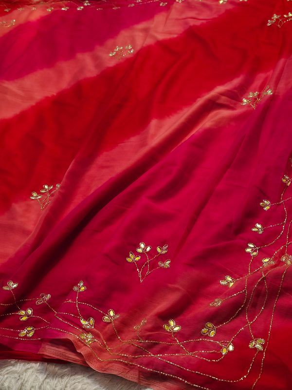 Elegant Chiffon Saree with Running Blouse Piece