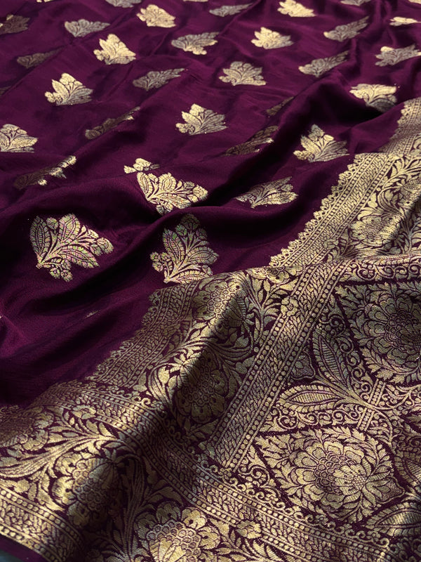 Luxury Soft Chiffon Saree with Modern Design
