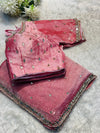 Frendy Silk Saree with Ready-Made Blouse – Elegant Party Wear Collection