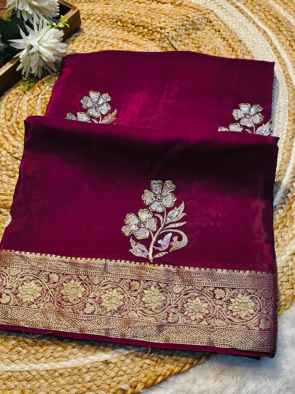 Premium H.O Silk Saree with Elegant Finish & Rich Texture