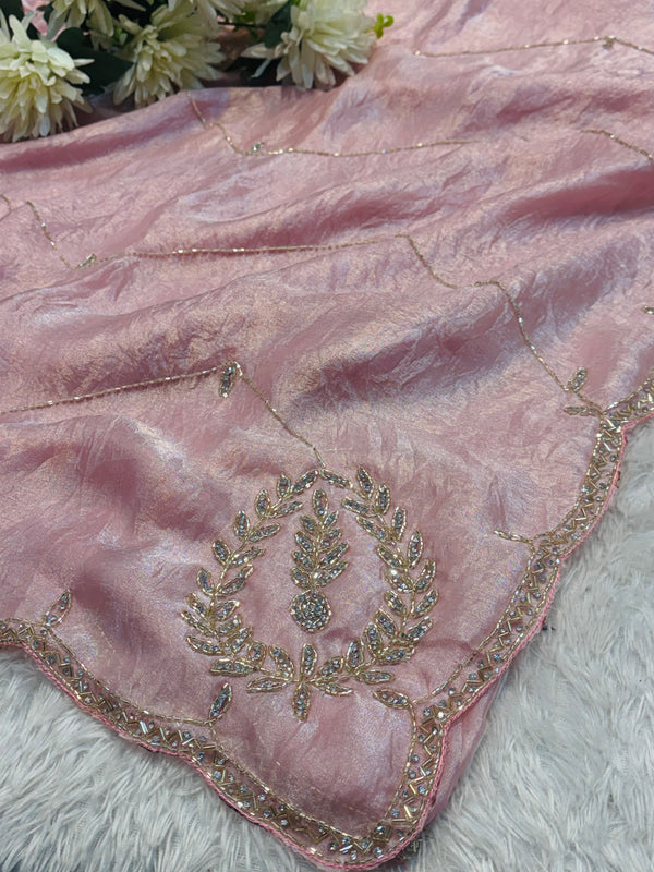 Frendy Silk Saree with Elegant Embroidery Work – Party Wear Designer Saree