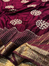 Designer Embroidered Saree with Elegant Border & Rich Pallu