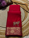 PremiumChinon Saree with Elegant Fall & Soft Finish